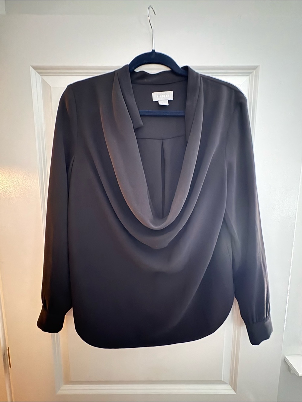 Cowl Neck Blouse in Black by